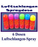 Luftschlangen-Spray 6 Dosen