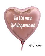 Du bist mein Lieblingsmensch Luftballon. 45 cm inklusive Helium