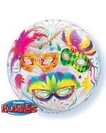 Bubble Masquerade Luftballon mit Helium