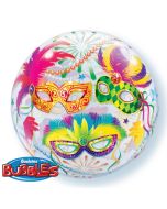 Bubble Masquerade Luftballon mit Helium