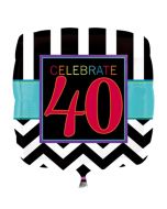 Luftballon zum 40. Geburtstag, Celebrate 40