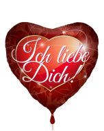 Ich liebe dich, Herzluftballon aus Folie 