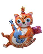 Luftballon You Rock, Katze mit Gitarre zum Geburtstag, ohne Helium