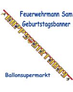 Feuerwehrmann Sam 2017 Geburtstagsbanner zum Kindergeburtstag