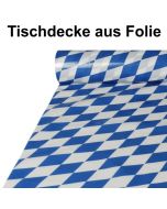 Tischdecke-aus-Folie-20-m-Rolle-100-cm-Dekoration-Bayrische-Rauten