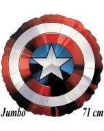 Captain America Shield, Avengers Luftballon aus Folie mit Helium