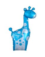 Folienballon Baby Boy Giraffe, helimgefüllt
