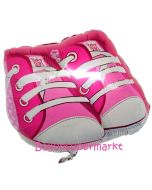 Baby Girl Babyschuhe, Luftballon aus Folie ohne Helium