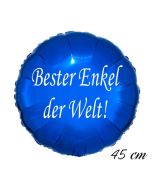 Bester Enkel der Welt Luftballon. 45 cm inklusive Helium