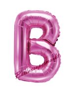Luftballon Buchstabe B, pink, 35 cm