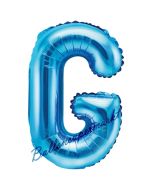 Luftballon Buchstabe G, blau, 35 cm