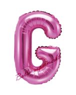 Luftballon Buchstabe G, pink, 35 cm