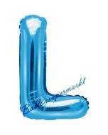 Luftballon Buchstabe L, blau, 35 cm