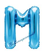 Luftballon Buchstabe M, blau, 35 cm