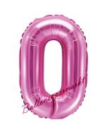 Luftballon Buchstabe O, pink, 35 cm