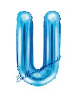 Luftballon Buchstabe U, blau, 35 cm