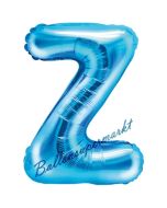 Luftballon Buchstabe Z, blau, 35 cm
