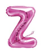 Luftballon Buchstabe Z, pink, 35 cm