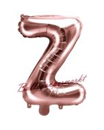 Luftballon Buchstabe Z, roségold, 35 cm