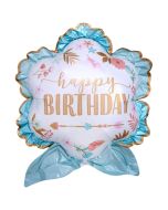 Luftballon Happy Birthday Boho zum Geburtstag, ohne Helium