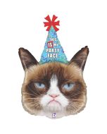 Grumpy Cat, Luftballon zum Geburtstag mit Helium Ballongas