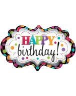 Happy Birthday Marquee zum Geburtstag, ohne Helium