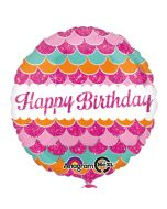 Geburtstags-Luftballon Happy Birthday, ohne Helium-Ballongas