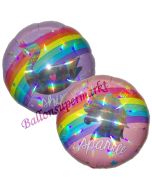 Folienballon Magical Rainbow inklusive Helium