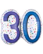 Luftballon Rainbow Birthday 30 zum 30. Geburtstag