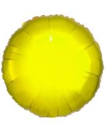 Runder Luftballon aus Folie, Gelb, 18"