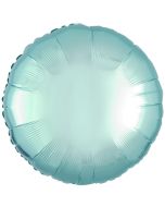 Runder Luftballon aus Folie, Hellblau, 18"