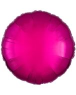 Rundluftballon Pink, 45 cm mit Ballongas Helium