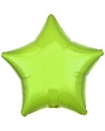 Sternballon aus Folie, Limonengrün, 45 cm, inklusive Ballongas Helium