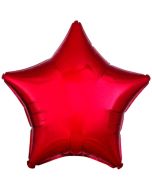 Sternballon aus Folie, 45 cm, rot, Folienballon mit Helium-Ballongas