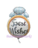 Trauring Best Wishes, Luftballon aus Folie zur Hochzeit