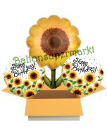 Birthday Sunflowers, Ballons mit Helium