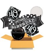5 Luftballons zum 40. Geburtstag, Elegant Birthday
