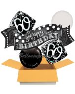 5 Luftballons zum 60. Geburtstag, Elegant Birthday