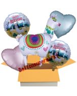 5 Stück Luftballons zum Geburtstag, Happy Birthday Lama