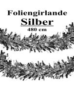 Foliengirlande, silber, 4,8 m