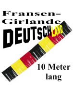 Fransengirlande Deutschland, Dekorations-Fransen-Girlande in Deutschland-Farben