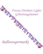 Kindergeburtstagsbanner Frozen Northern Lights