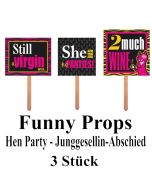 Party Props, Hen Party, Foto Requisiten, Junggesellinnenabschied