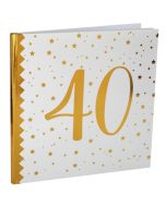Gästebuch zum 40. Geburtstag und Jubiläum
