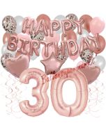 Dekorations-Set mit Ballons zum 30. Geburtstag, Happy Birthday Dream, 42 Teile
