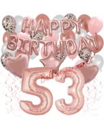 Dekorations-Set mit Ballons zum 53. Geburtstag, Happy Birthday Dream, 42 Teile