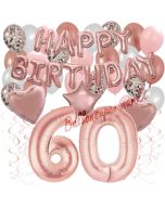 Dekorations-Set mit Ballons zum 60. Geburtstag, Happy Birthday Dream, 42 Teile