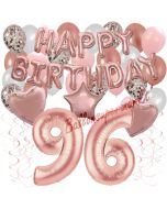 Dekorations-Set mit Ballons zum 96. Geburtstag, Happy Birthday Dream, 42 Teile