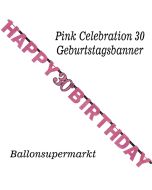 Geburtstagsbanner Pink Celebration 30
