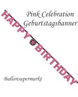 Geburtstagsbanner Pink Celebration Birthday